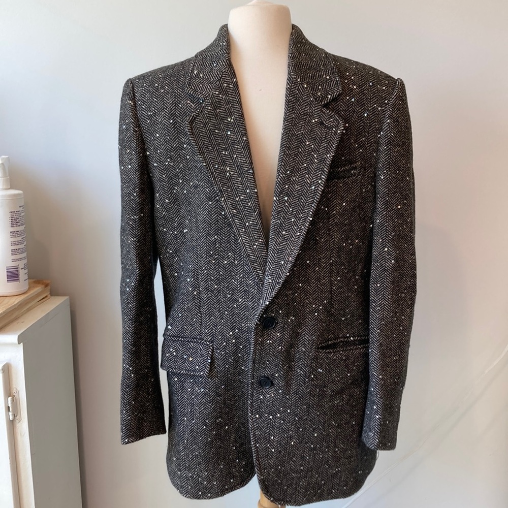 Double Button lined Women's Jacket w/pockets Like New 95% Wool M